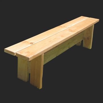 6' Picnic Bench Natural Wood